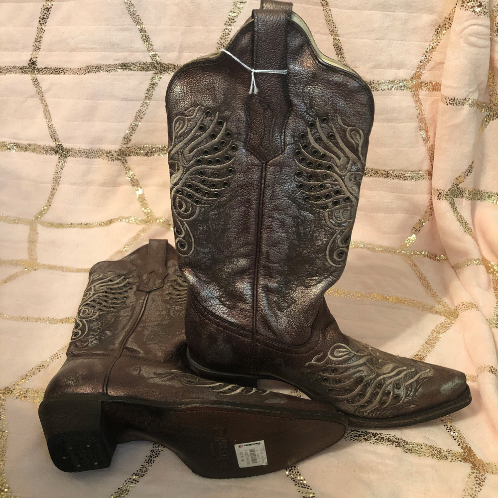 CORRAL BRONZE COWBOY BOOTS